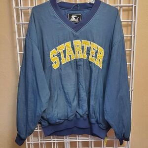 Vintage Starter Jacket V-Neck Windbreaker Logo Spellout
